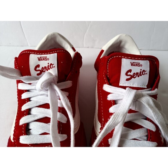 Vans Super Lowpro Skate Shoe Men's Size 6 Racing Red Low Top Sneakers - Picture 2 of 9